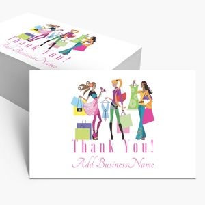 Thank You Note Card for Boutique Owner